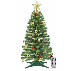 Remote Control 8 Modes 3 Ft Christmas Tree with Lights Timer 15 DIY Ball Green